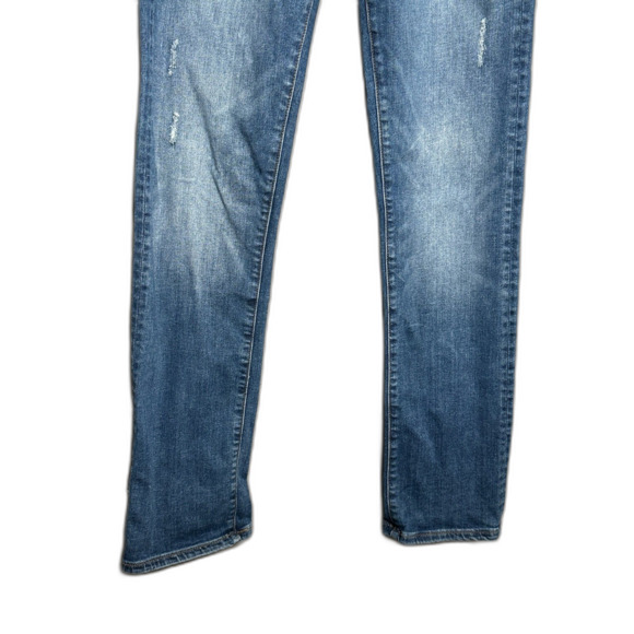 Banana Republic Premium Denim Jeans Size 27 Distressed Stretch Straight leg - Picture 3 of 8